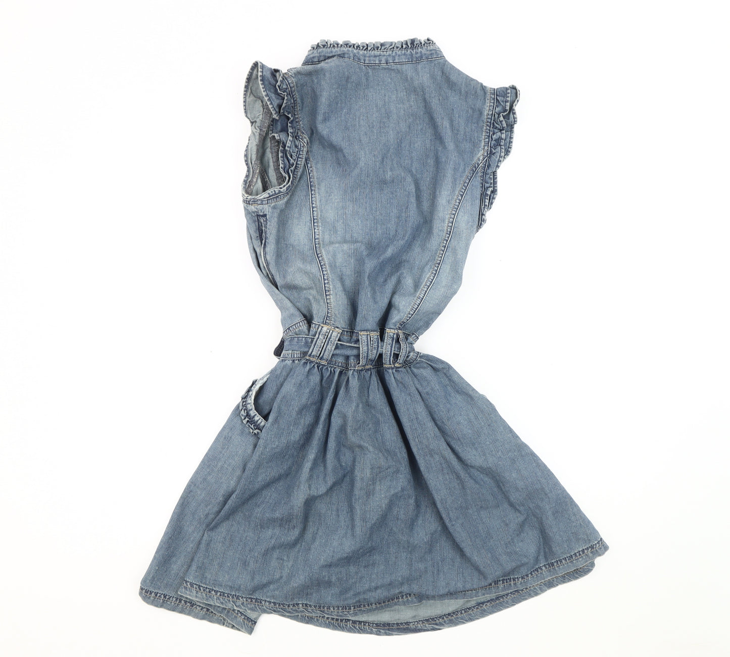Miss Selfridge Women Blue Shirt Dress Size 10
