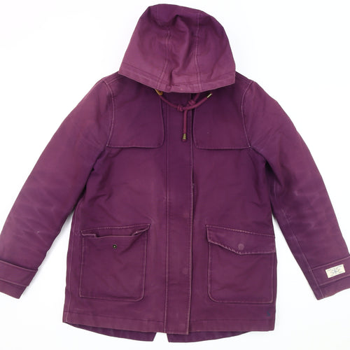 Joules Women's Purple Rain Coat Size 10