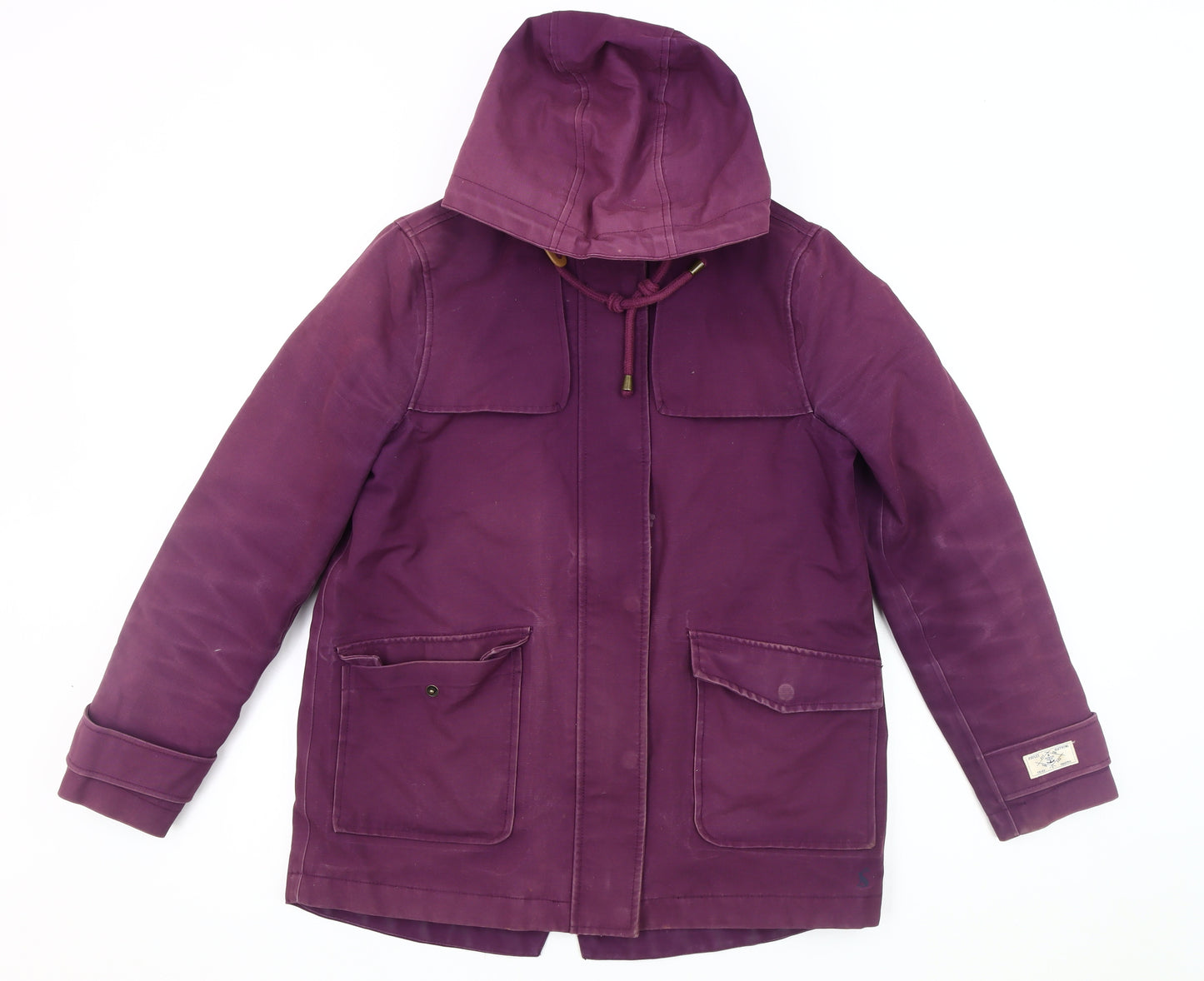 Joules Women's Purple Rain Coat Size 10
