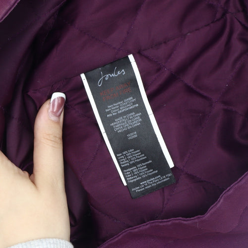 Joules Women's Purple Rain Coat Size 10