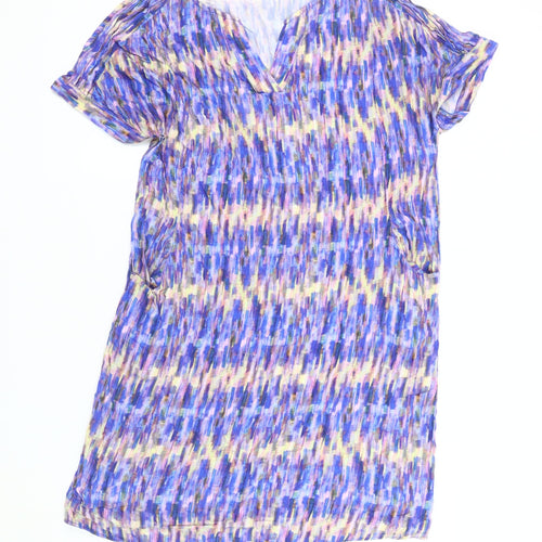 Dash Women's Multicoloured V-Neck Dress Size 12