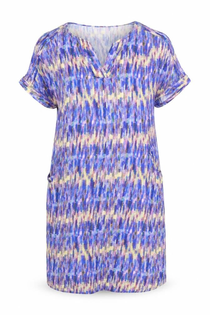 Front view of Dash Women's Multicoloured V-Neck Dress, size 12