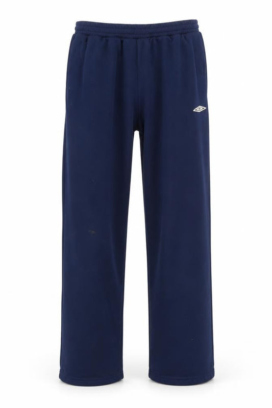 Front view of Umbro Men's Blue Track Pants -, size S, Gym & Training