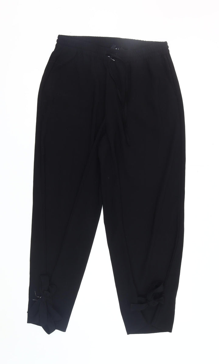 Vero Moda Women’s Black Casual Drawstring Trousers L