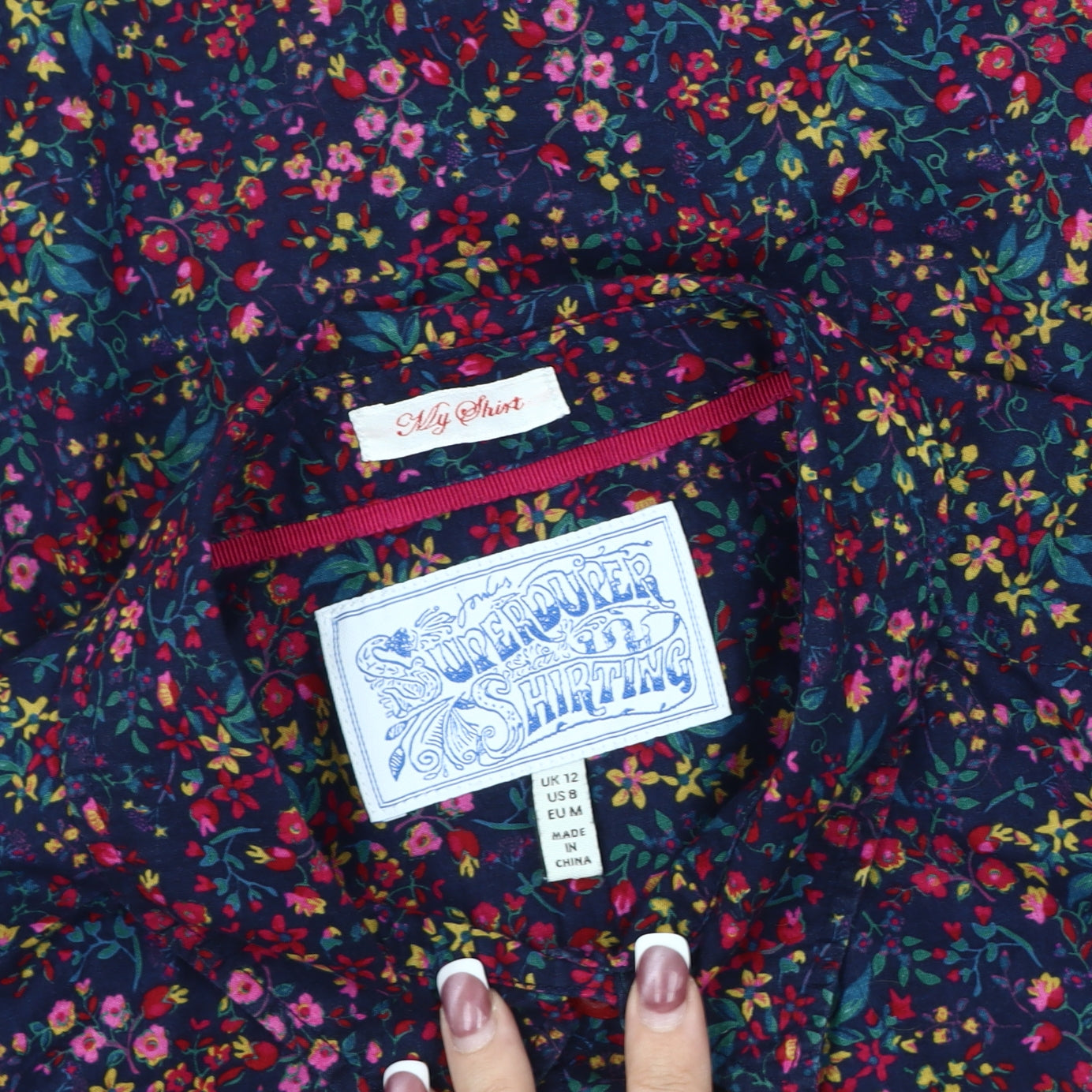 Superduper Shirting Women's Floral Blouse Size 12