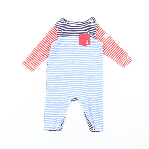 Joules Unisex Baby Multicoloured Striped Babygrow 3-6 Months