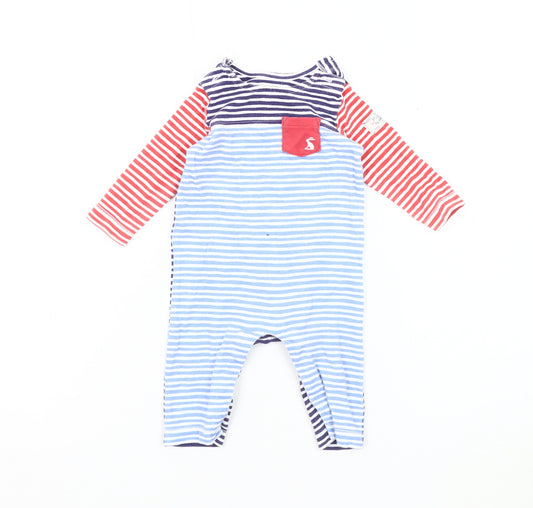 Joules Unisex Baby Multicoloured Striped Babygrow 3-6 Months