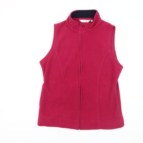EWM Women's Red Fleece Waistcoat Size S Casual