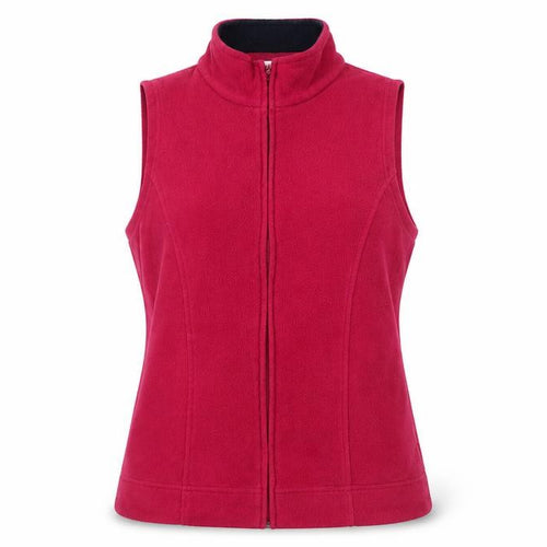 EWM Women's Red Fleece Waistcoat Size S Casual