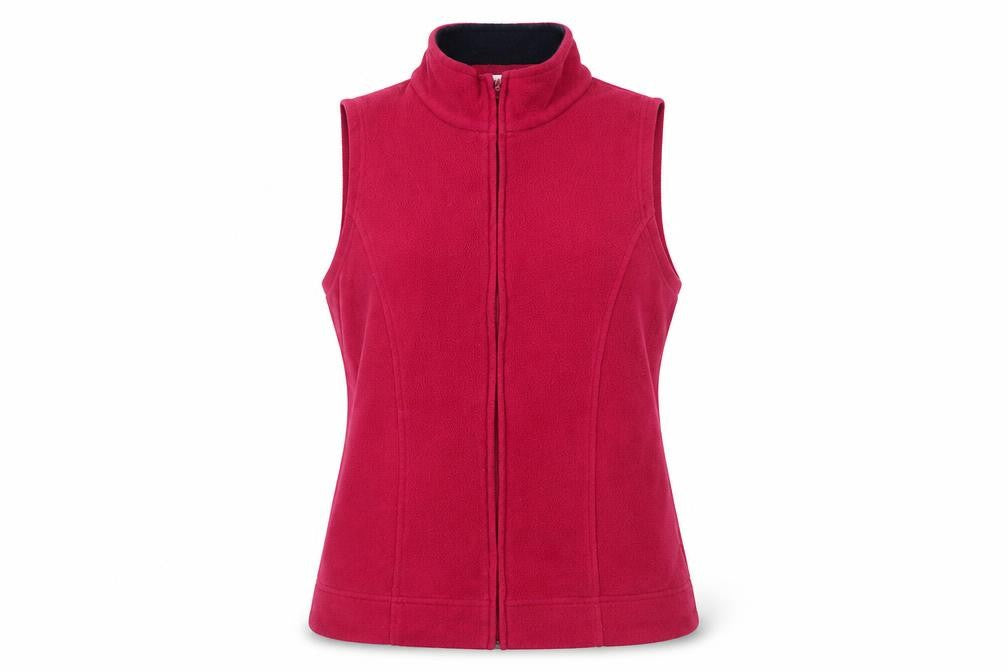 EWM Women's Red Fleece Waistcoat Size S Casual