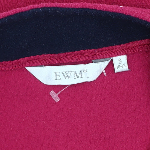 EWM Women's Red Fleece Waistcoat Size S Casual