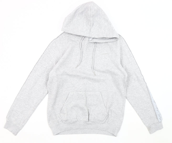 Just Hype Men's Grey Pullover Hoodie L