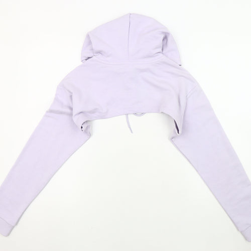 Puma Women's Purple Crop Hoodie XL