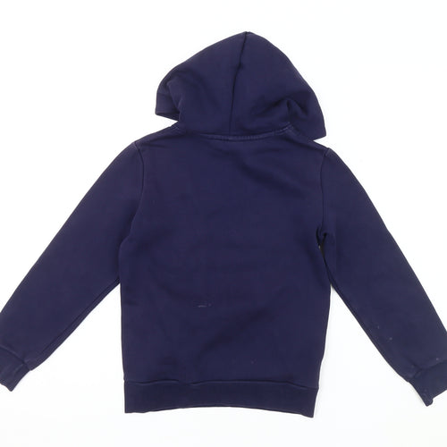 Puma Boys Blue Logo Hoodie, Pullover Style, Size 10 Years