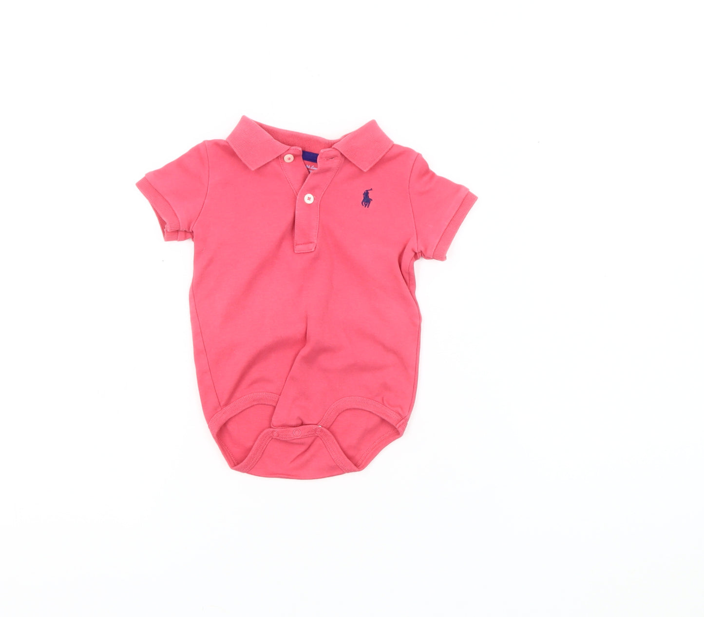 Ralph Lauren Pink Unisex Babygrow 9-12 Months
