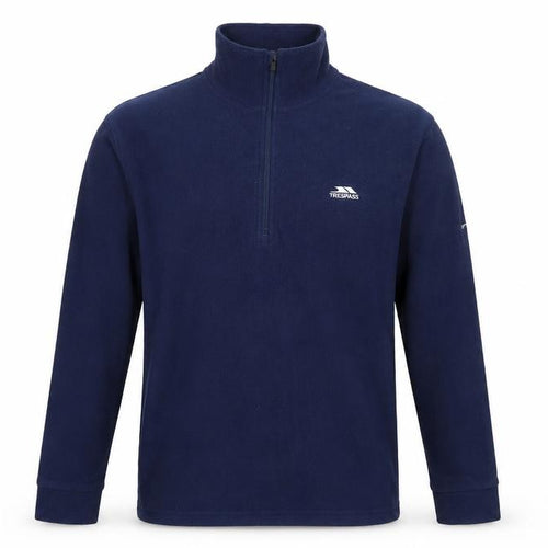 Trespass Men's Blue S Fleece Sweatshirt, Long Sleeve, 1/4 Zip