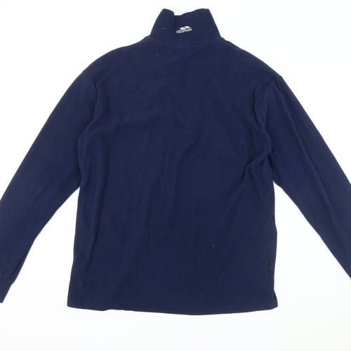 Trespass Men's Blue S Fleece Sweatshirt, Long Sleeve, 1/4 Zip