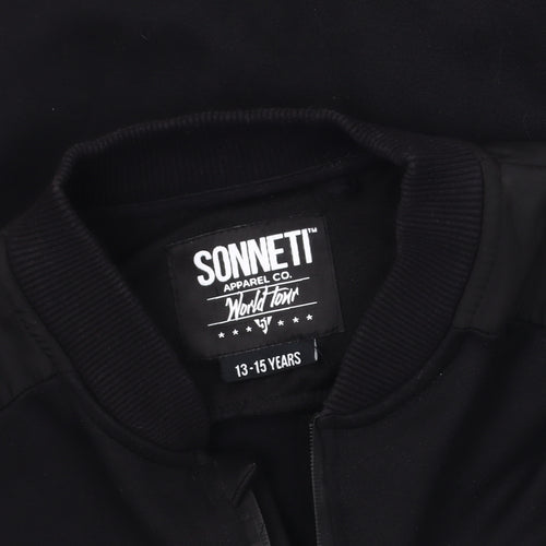 Sonneti Boys Black Bomber Jacket 13-14 Years