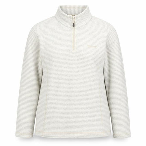 Regatta Women's Grey Striped Pullover Sweatshirt - Size 12