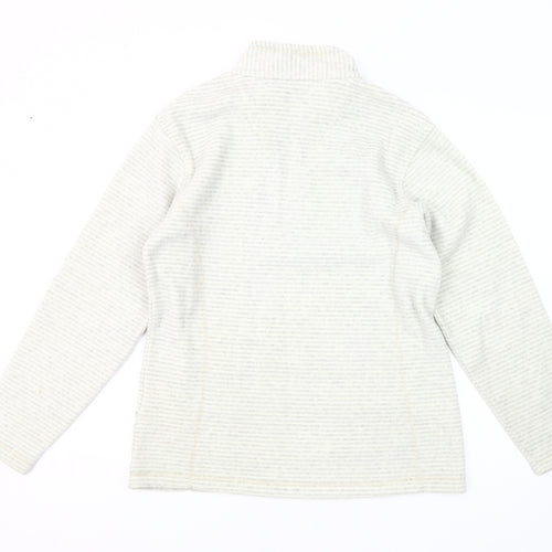 Regatta Women's Grey Striped Pullover Sweatshirt - Size 12
