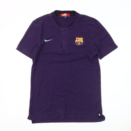 Nike Men's Purple Polo Shirt Size S Football Sports