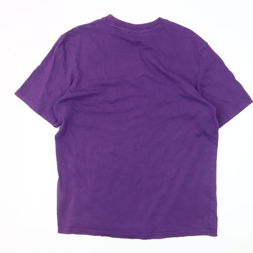 FILA Men's Purple Crew Neck T-Shirt - Size M