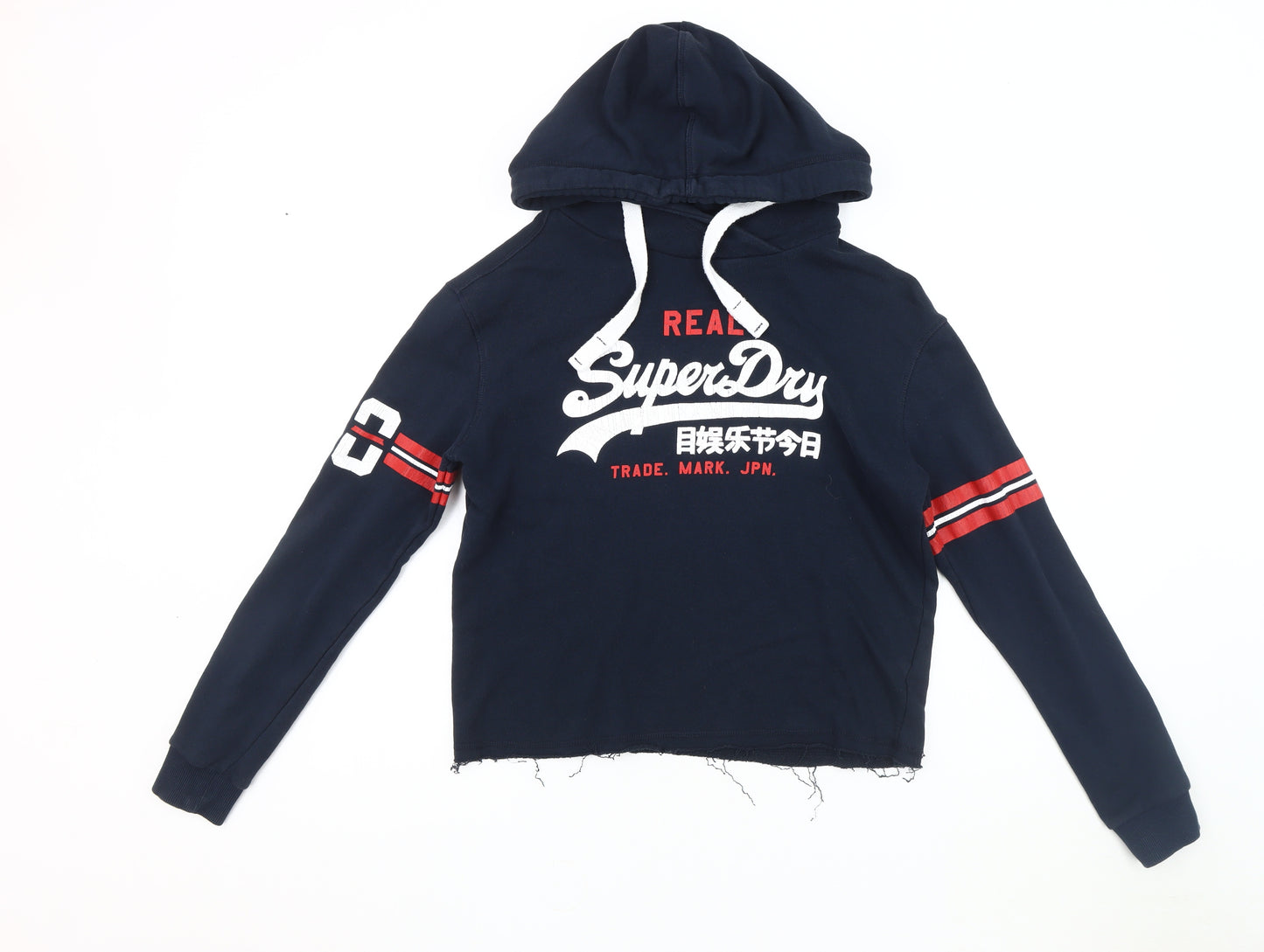 Superdry Women's Blue Pullover Hoodie, Size S, Casual Comfort