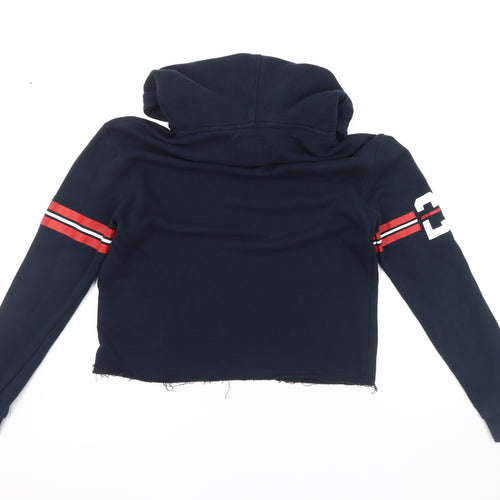Superdry Women's Blue Pullover Hoodie, Size S, Casual Comfort