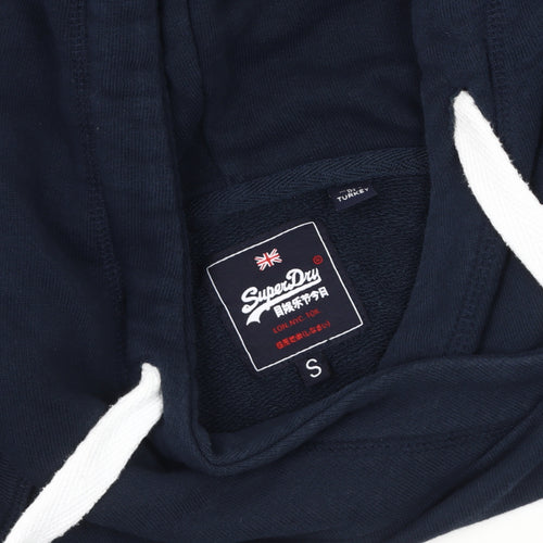 Superdry Women's Blue Pullover Hoodie, Size S, Casual Comfort