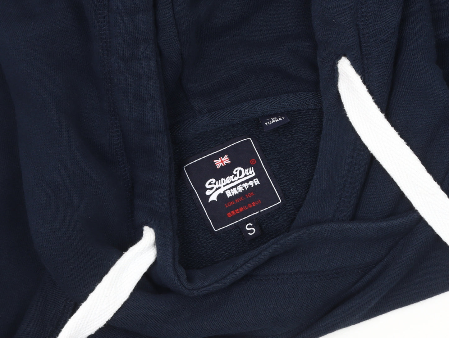 Superdry Women's Blue Pullover Hoodie, Size S, Casual Comfort
