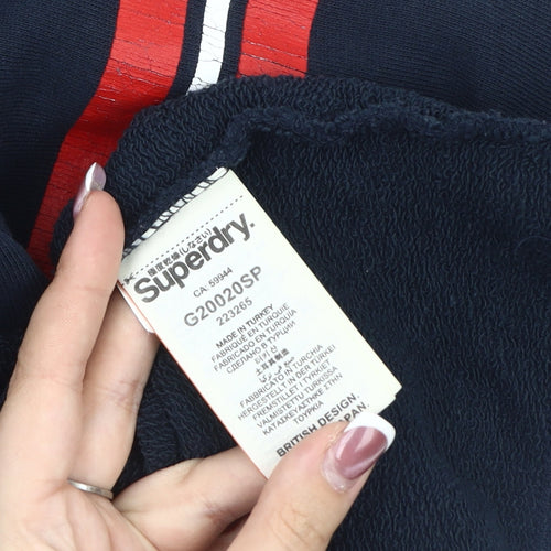 Superdry Women's Blue Pullover Hoodie, Size S, Casual Comfort