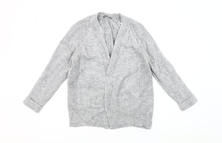 Laura Ashley Women's Grey Open Front Cardigan Medium - Autumn/Winter