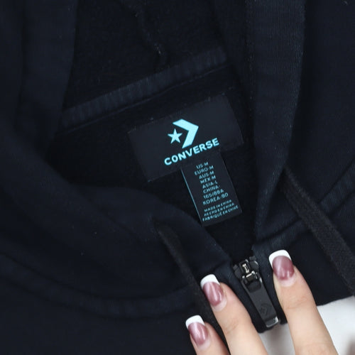 Converse Unisex Black M Hooded Jacket