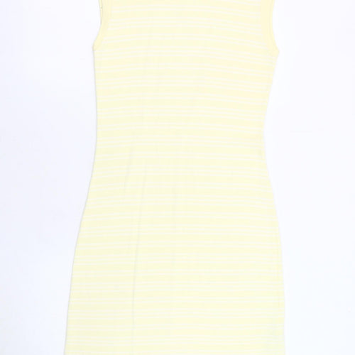 Henri Lloyd Women's Yellow Striped XL Shift Dress