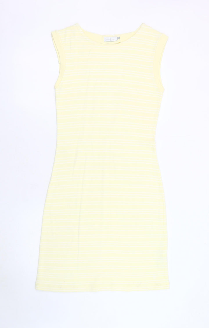 Henri Lloyd Women's Yellow Striped XL Shift Dress