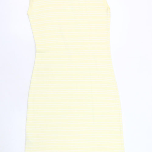 Henri Lloyd Women's Yellow Striped XL Shift Dress