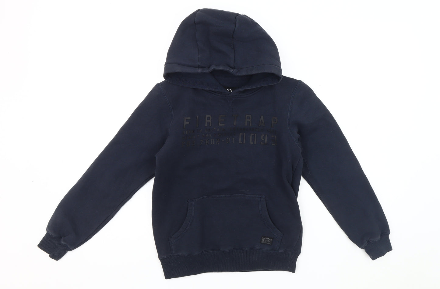 Firetrap Boys Blue Pullover Hoodie, 9-10 Years, Casual Style