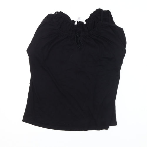 Red Herring Women's Black Sleeveless Off Shoulder Top