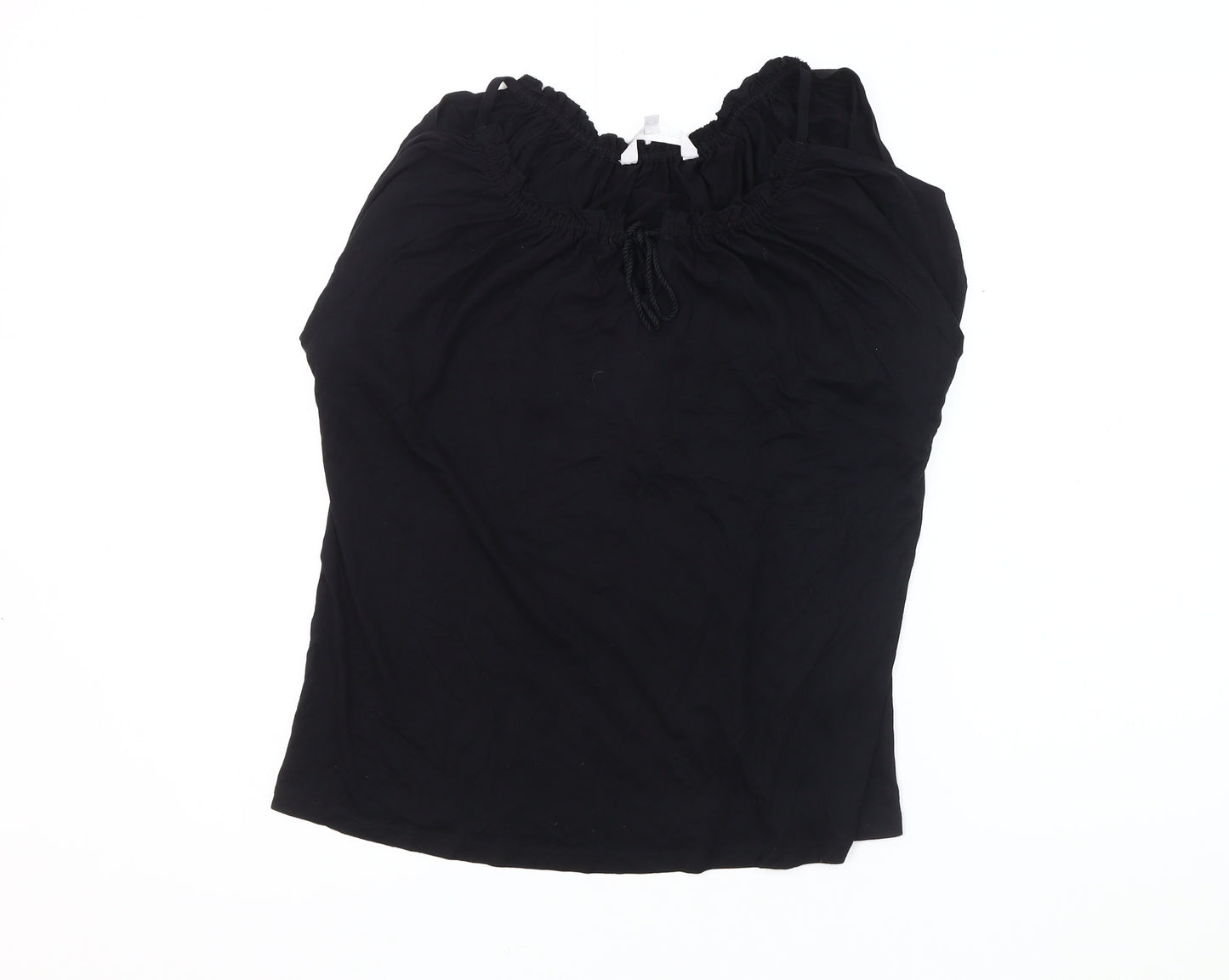 Red Herring Women's Black Sleeveless Off Shoulder Top