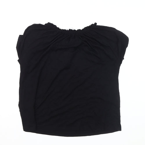 Red Herring Women's Black Sleeveless Off Shoulder Top