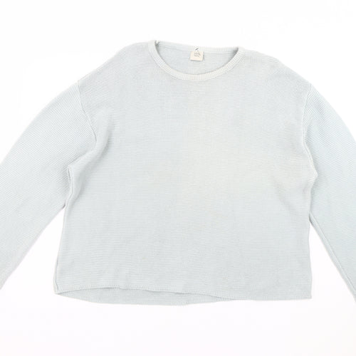 Noa Noa Women's White Jumper, M, Crew Neck, Knit