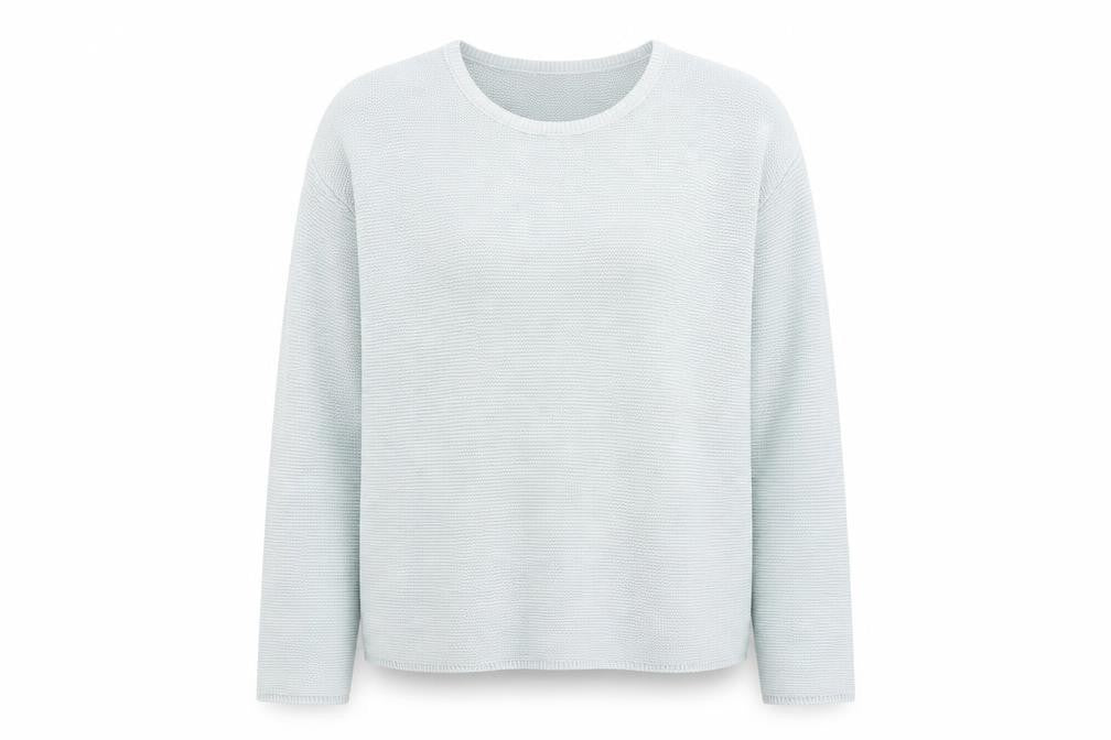 Front view of Noa Noa Women's White Jumper, M, Crew Neck, Knit