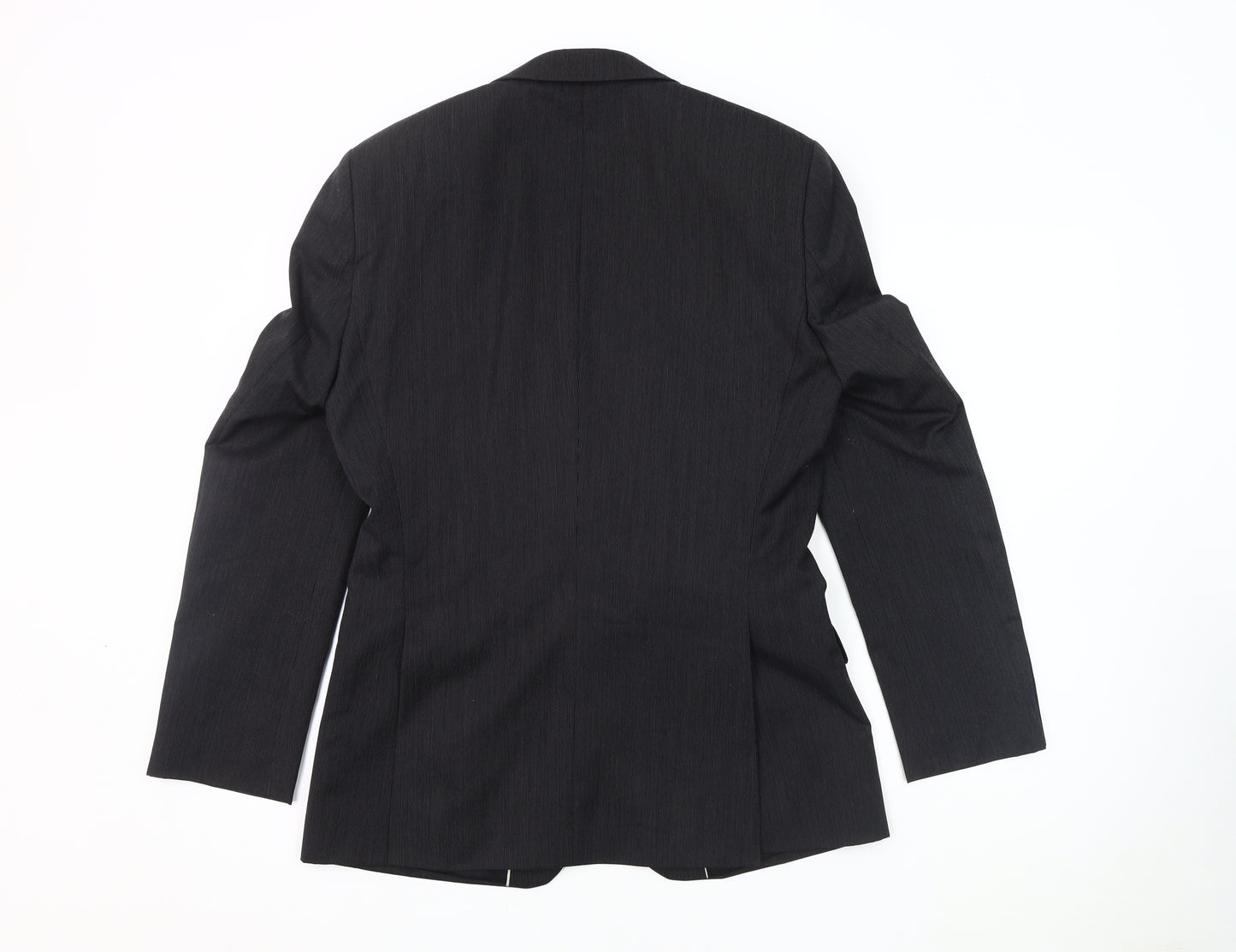 Jeff Banks Men's Black Wool Blazer, 36, Regular Fit