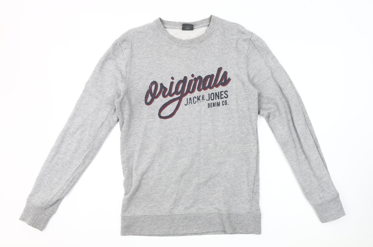 Jack & Jones Men's Grey Pullover Sweatshirt Size S