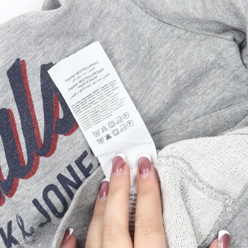 Jack & Jones Men's Grey Pullover Sweatshirt Size S