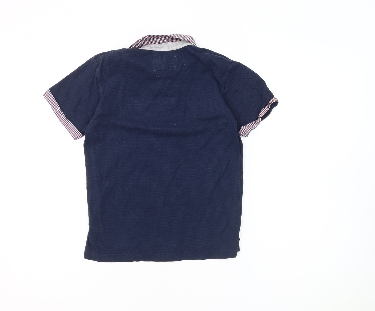 J Jeans Boys Blue Polo Shirt, Size 9-10, Button-Up, Cotton