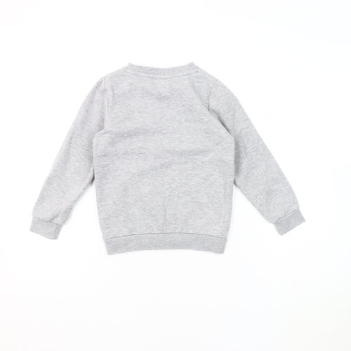 McKenzie Boys Grey Sweatshirt 6 Years Pullover Logo Jersey