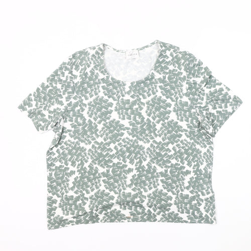 Eastex Women's Green Geometric T-Shirt Size 16