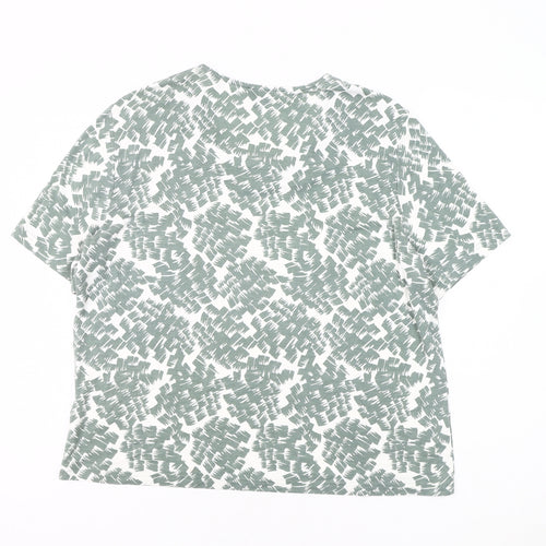 Eastex Women's Green Geometric T-Shirt Size 16