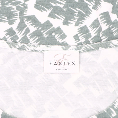 Eastex Women's Green Geometric T-Shirt Size 16